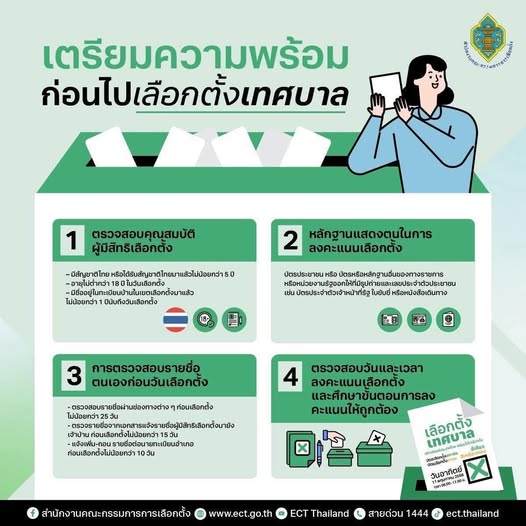 เตรียมความพร้อมก่อนไปเลือกตั้งเทศบาล ในวันอาทิตย์ที่ 11 พฤษภ ... รูปภาพ 1