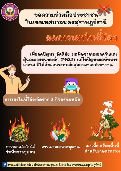 ร่วมกัน "งดเผา ลดฝุ่น ลดมลพิษ" Image 1