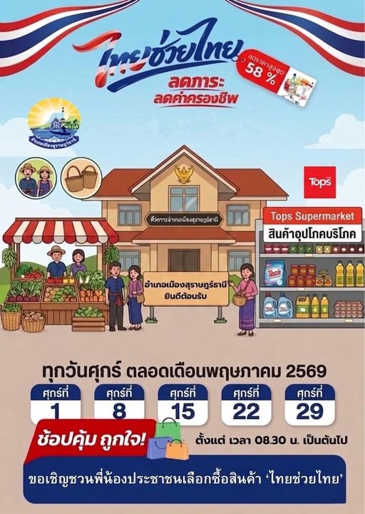 “ไทยช่วยไทย” ลดภาระ ลดค่าครองชีพ รูปภาพ 1