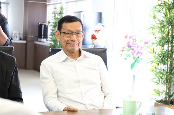หารือแนวทางปรับปรุงถนนเชื่อมสะพานข้ามแม่น้ำตาปีฝั่งตำบลบางใบ ... รูปภาพ 1