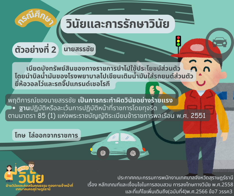 กรณีศึกษาวินัยและการรักษาวินัย Image 2