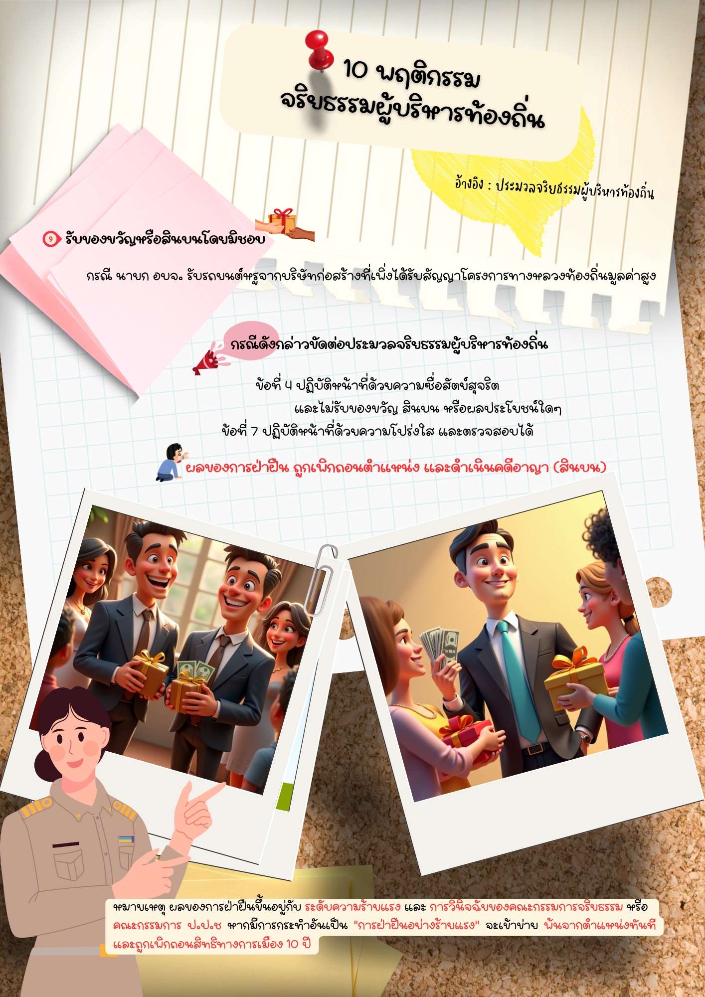 การเผยแพร่ประชาสัมพันธ์ความรู้ด้านกฎหมายให้บุคลากรของเทศบาลน ... Image 9