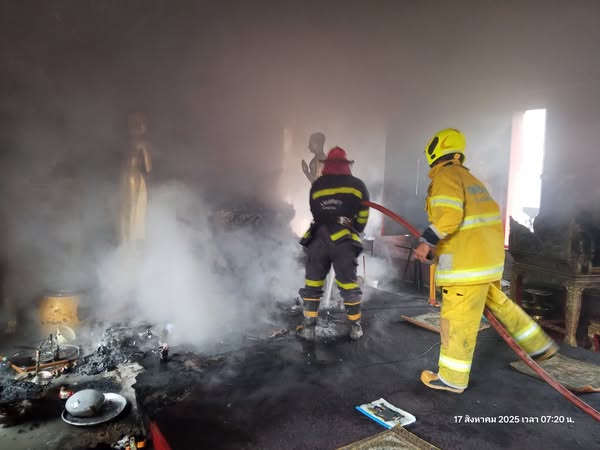 วันนี้ (17 ส.ค.68) เวลาประมาณ 07.10 น. ฝ่ายป้องกันและบรรเทาส ... Image 1