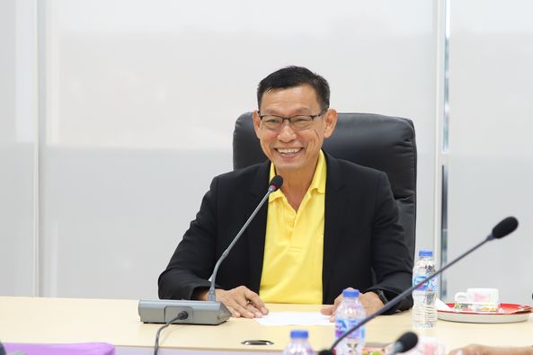 เทศบาลฯ ประชุมหารือความคืบหน้าโครงการก่อสร้างปรับปรุงระบบไฟฟ ... Image 1