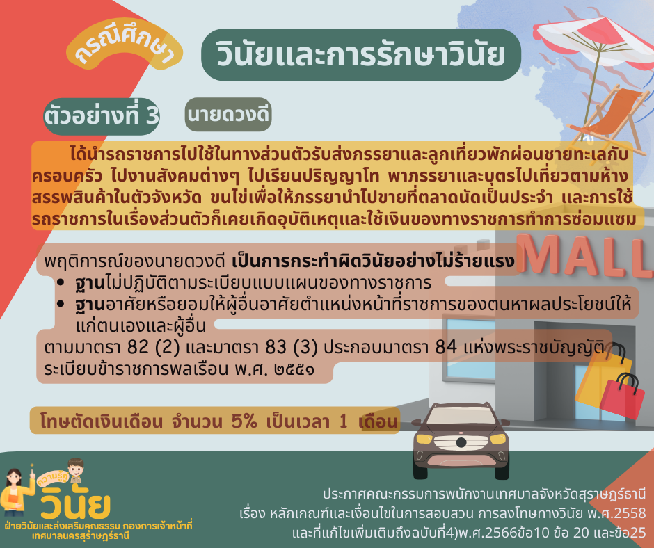 กรณีศึกษาวินัยและการรักษาวินัย Image 3