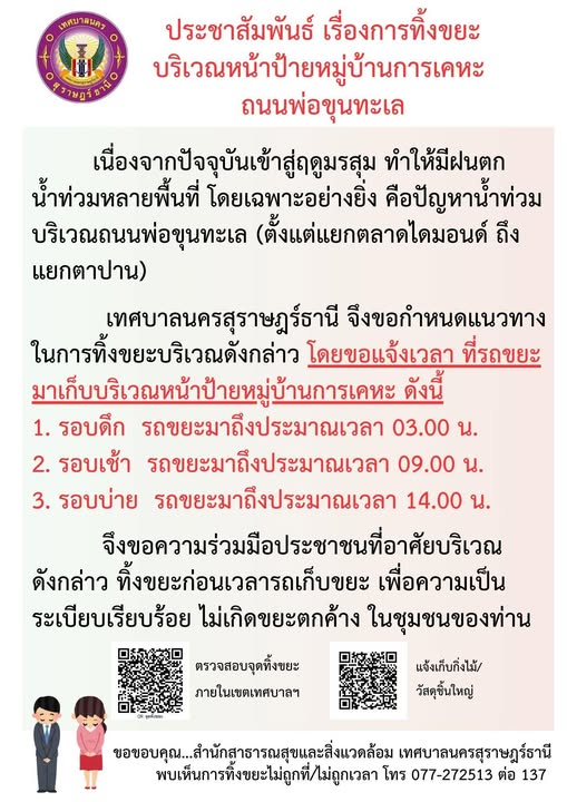 ประชาสัมพันธ์ เรื่องการทิ้งขยะบริเวณหน้าป้ายหมู่บ้านการเคหะ  ... รูปภาพ 1