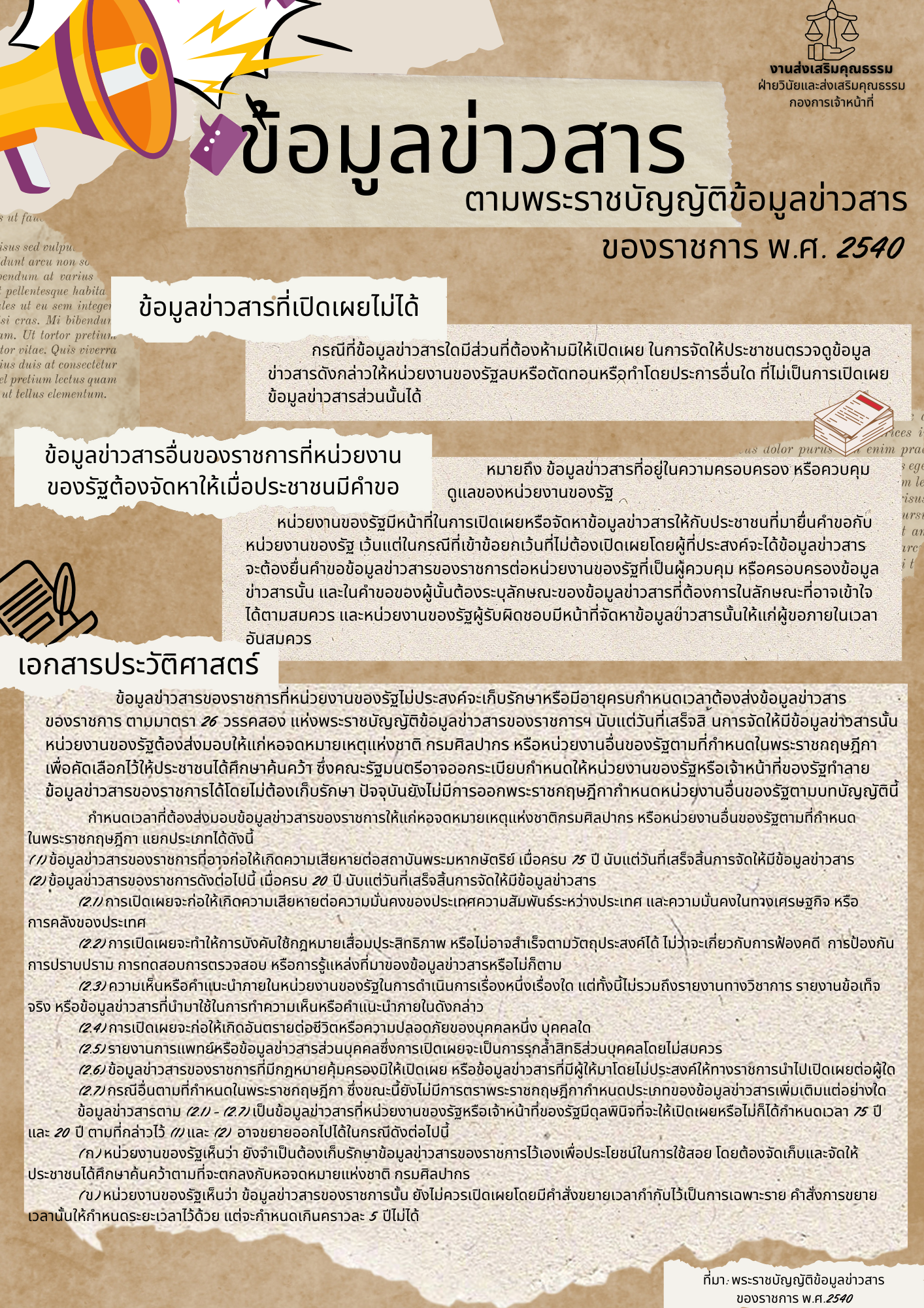 การเผยแพร่ประชาสัมพันธ์ความรู้ด้านกฎหมาย เกี่ยวกับสาระสำคัญข ... Image 5