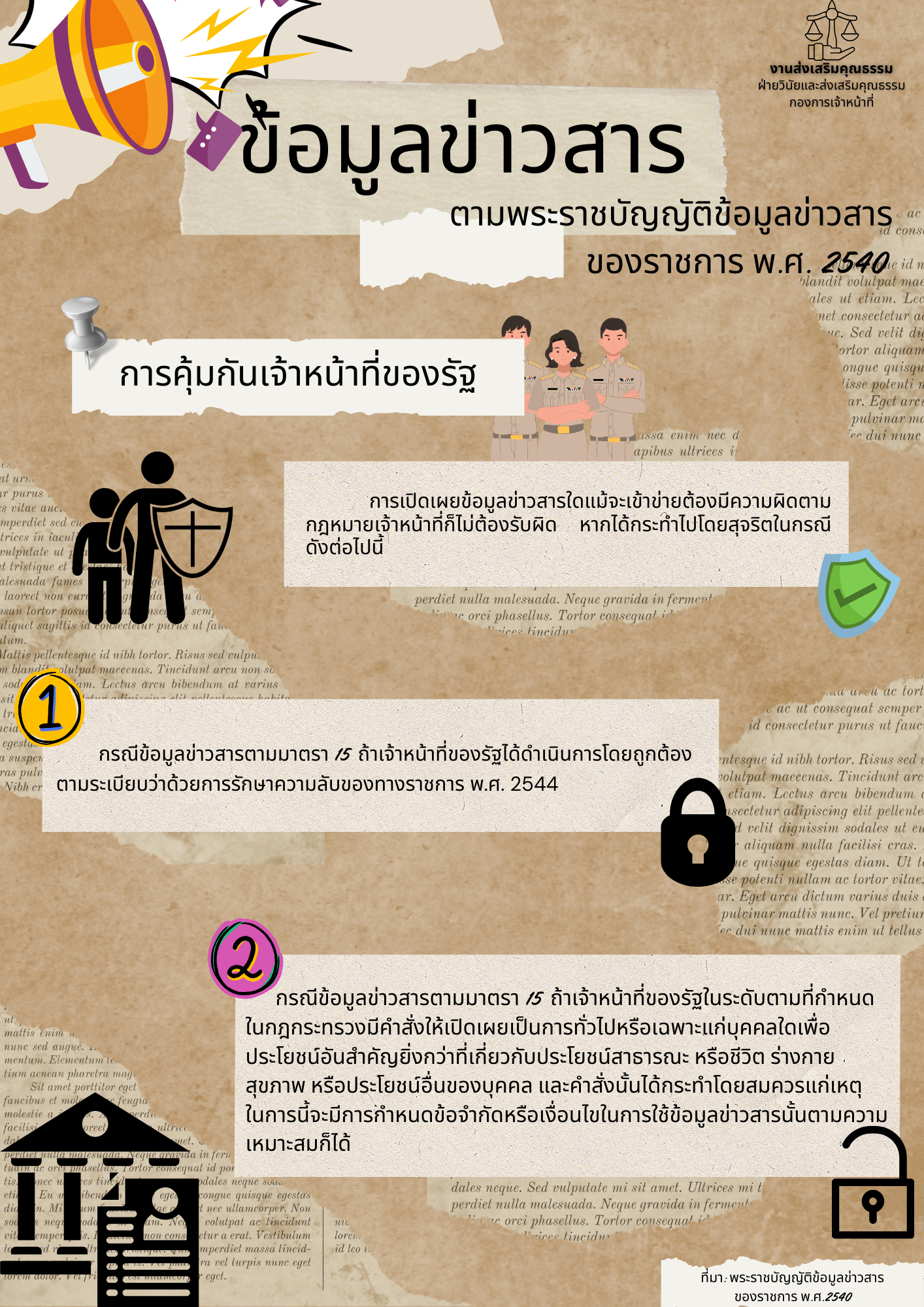 การเผยแพร่ประชาสัมพันธ์ความรู้ด้านกฎหมาย เกี่ยวกับสาระสำคัญข ... Image 7