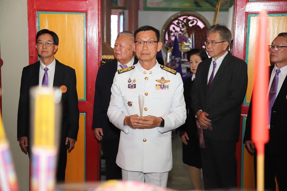 เทศบาลฯ ร่วมพิธีรับกระถางธูปพระราชทานฯ ศาลเจ้าไหหลำบ้านดอน รูปภาพ 1