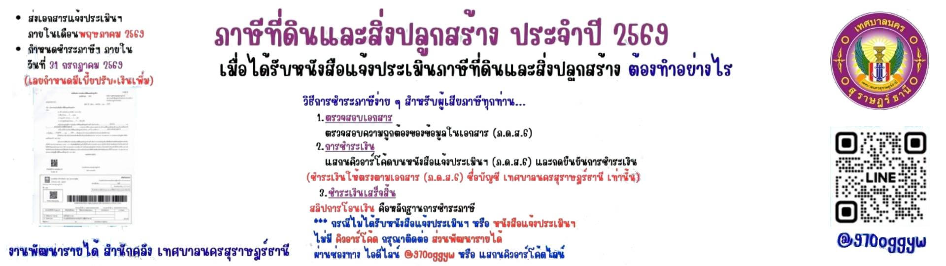 ทำอย่างไรเมื่อได้รับหนังสือแจ้งประเมินภาษีที่ดินและสิ่งปลูกส ... Image 1