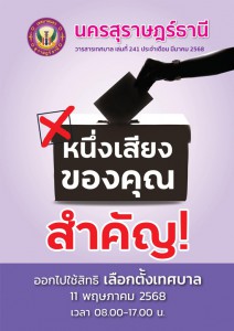 วารสารเทศบาล นครสุราษฎร์ธานี ฉบับที่ 241 ประจำเดือนมีนาคม 2568